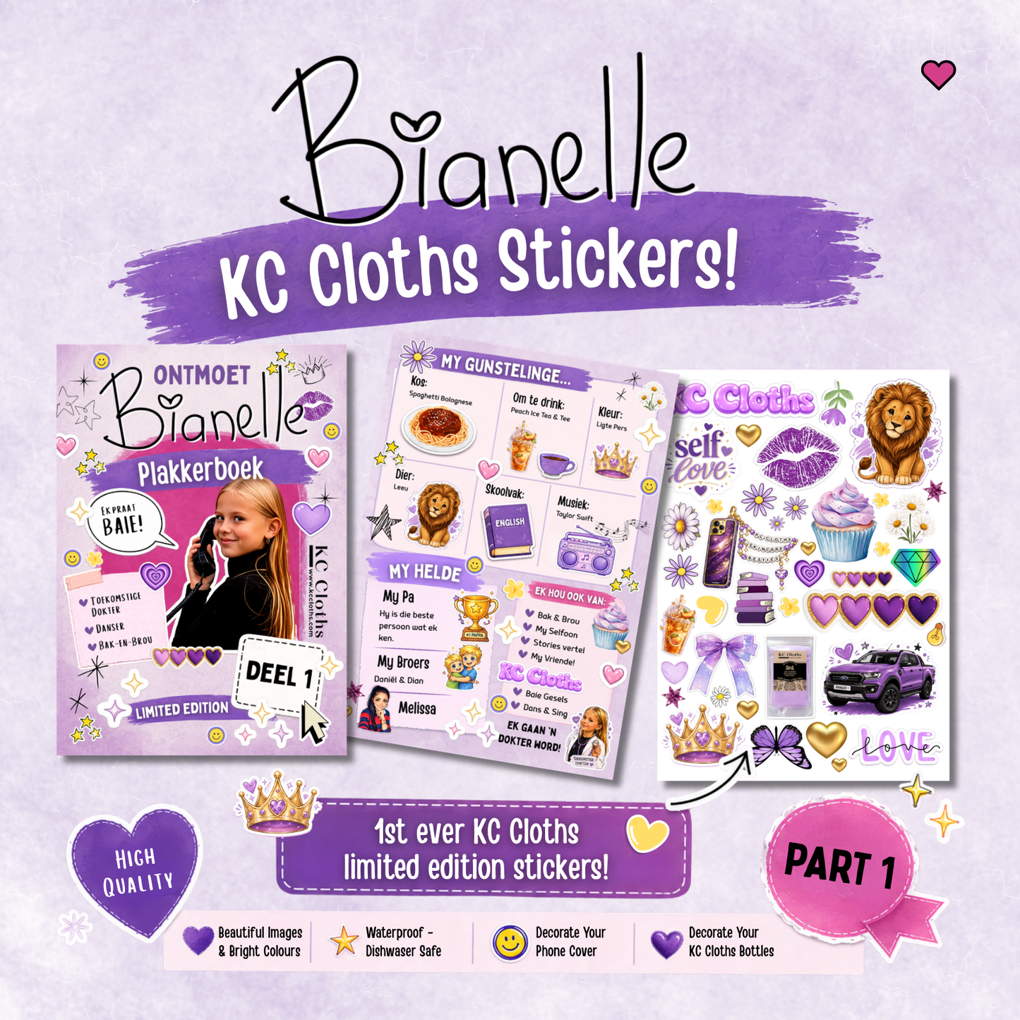 BIANELLE STICKER SHEET (PART 1)