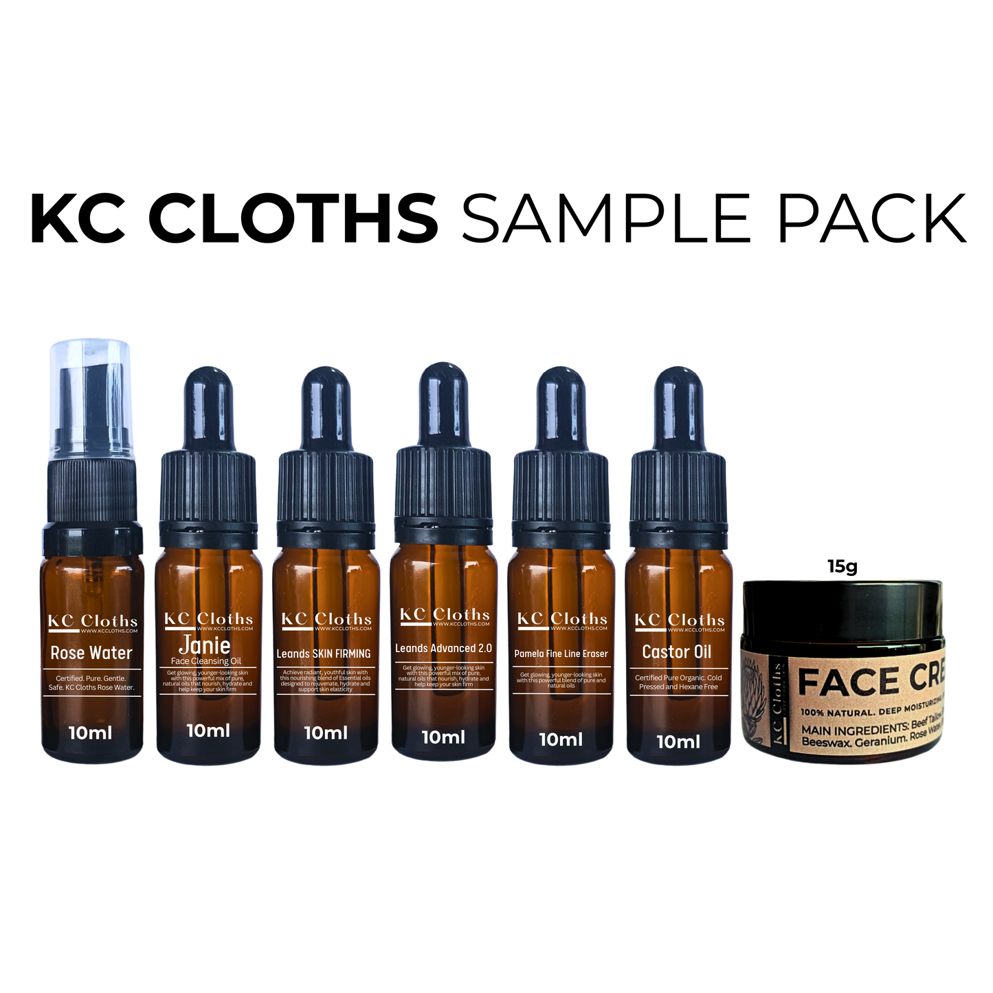 KC Cloths Skincare Sample Pack