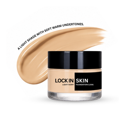 Lock In Skin natural foundation, Light Ivory LI04 shade