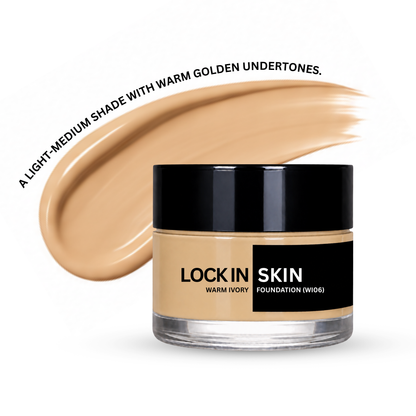 Lock In Skin natural foundation, Warm Ivory WI06 shade
